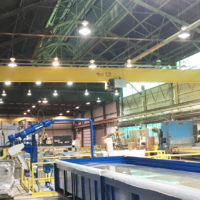 10 Ton Top-Running Single girder Overhead Crane for a Specialty Steel Manufacturer