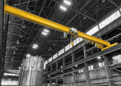 Two 15 Ton Single Girder Cranes (#336050 & #36051)