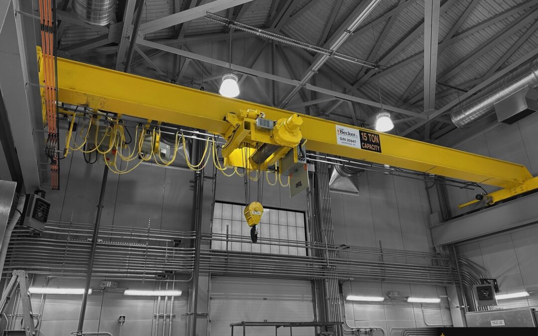 15-Ton Top Running Single Girder Bridge Crane (#35947)