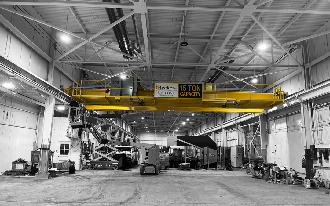 Two 15 Ton Top-Running Double Girder Cranes (#35506 & #35834)