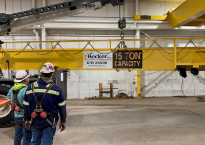 Overhead Crane Install January 2025