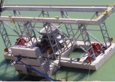 Twin 50 Ton Dredge Bridge and Leg Structure (#24621)