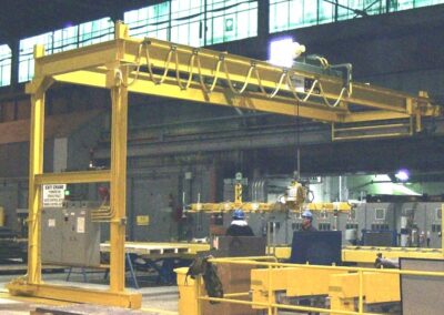 Two 1 Ton Automated Semi-Gantry Cranes (#19627)