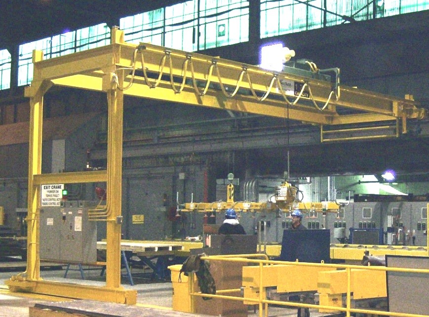 Two 1 Ton Automated Semi-Gantry Cranes (#19627)