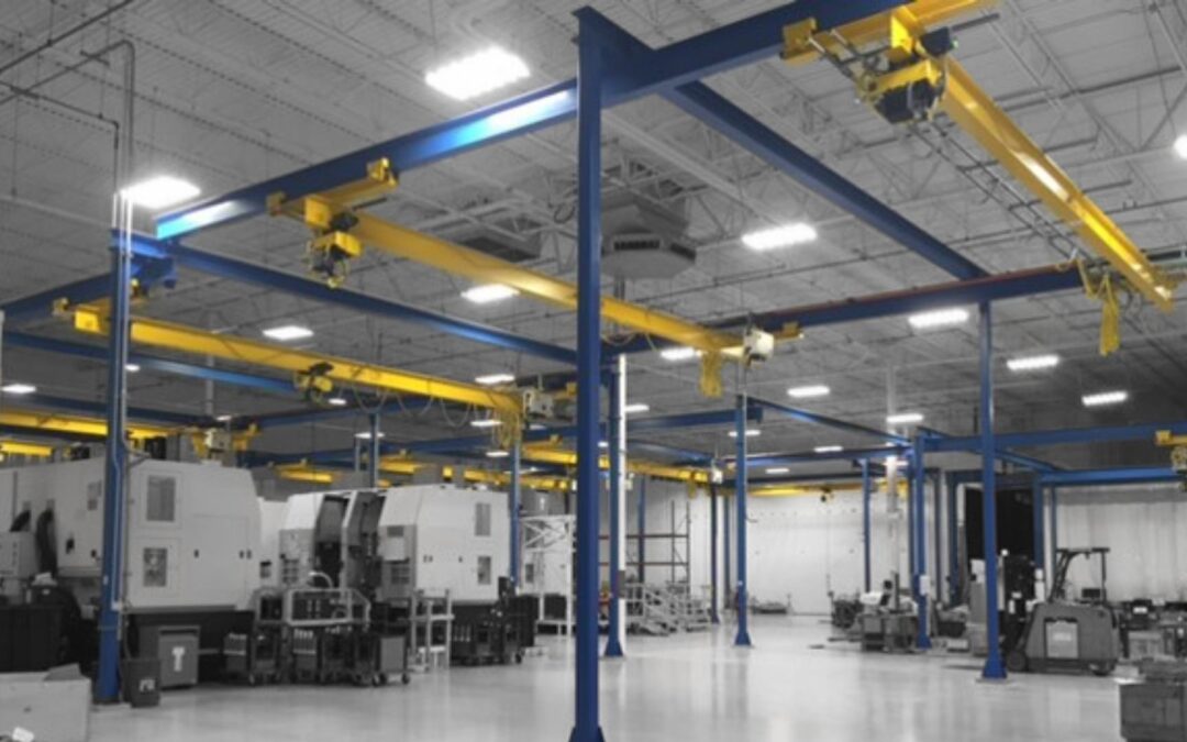 Four 1 Ton Overhead Cranes (#25889)