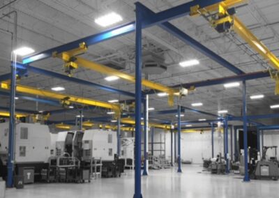 Four 1 Ton Overhead Cranes (#25889)