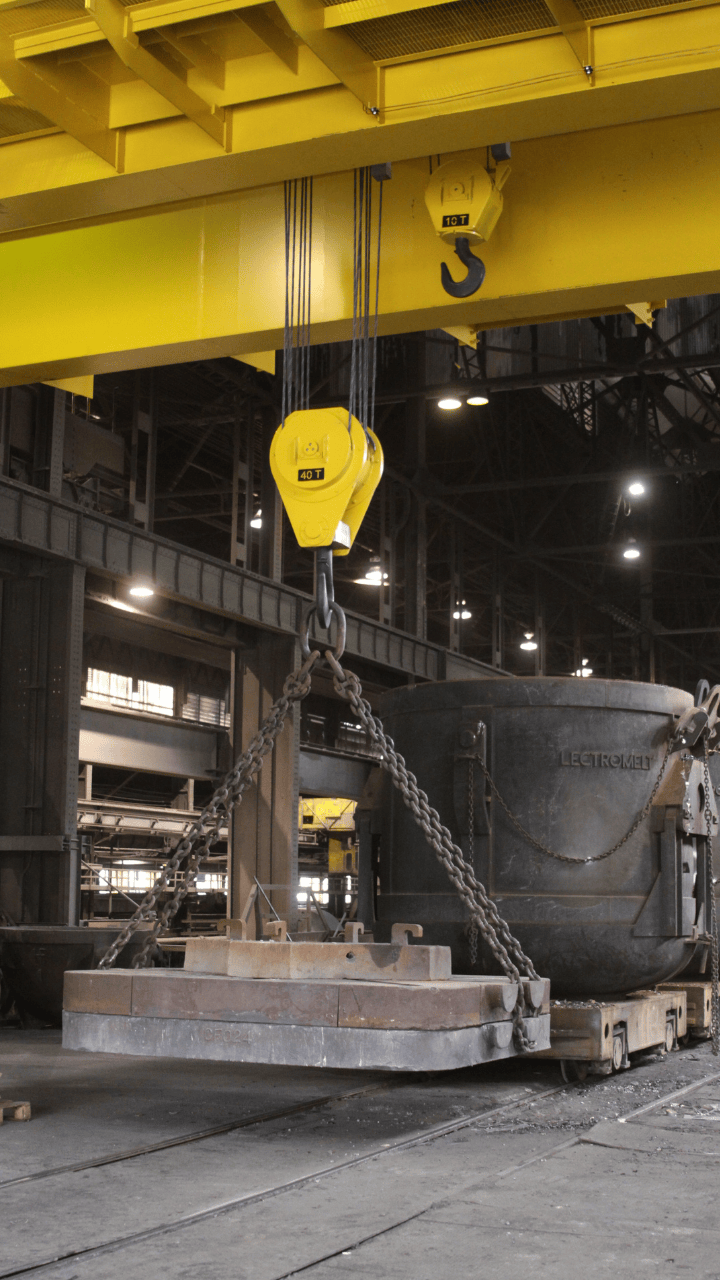 Crane at a Steel Processing Facility